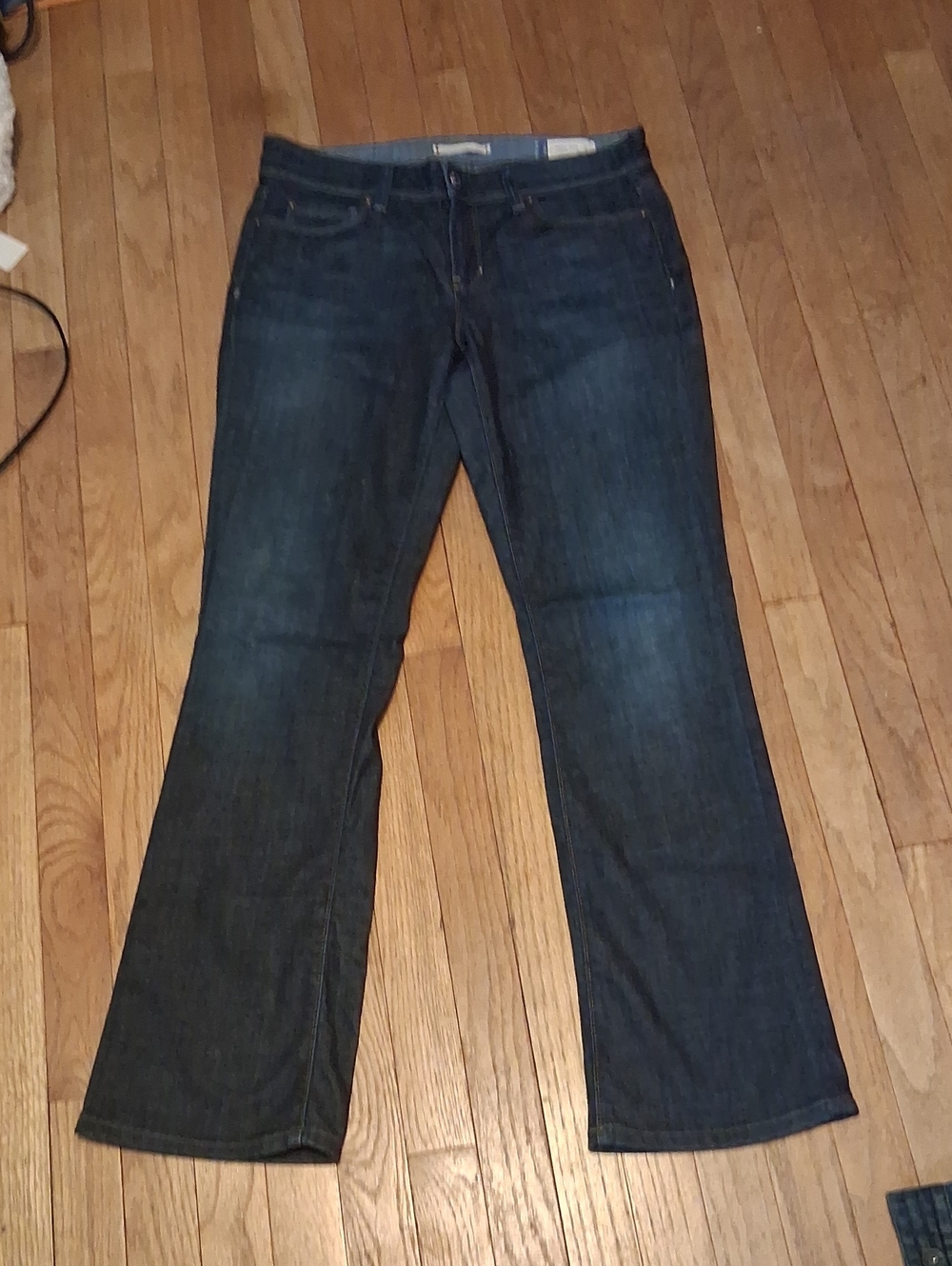 2007 gap boot cut jeans womens 10 r flap pocket mid rise stretch denim ln!